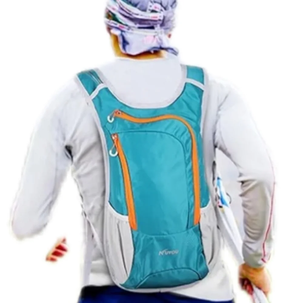 New Hydration Backpack Aqua and Gray In Color